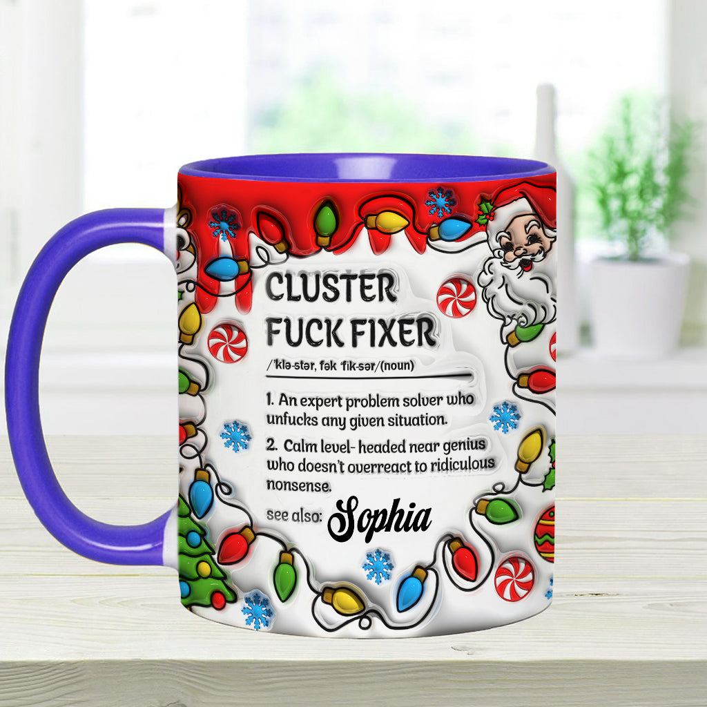 Cluster – Personalisierte Tasse mit Kollege-Akzent