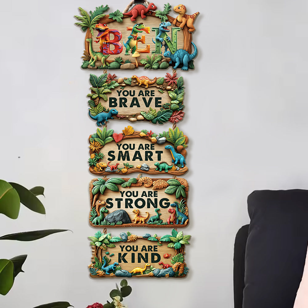 You Are Brave, You Are Smart - Personalized Kid Pallet Wood Sign