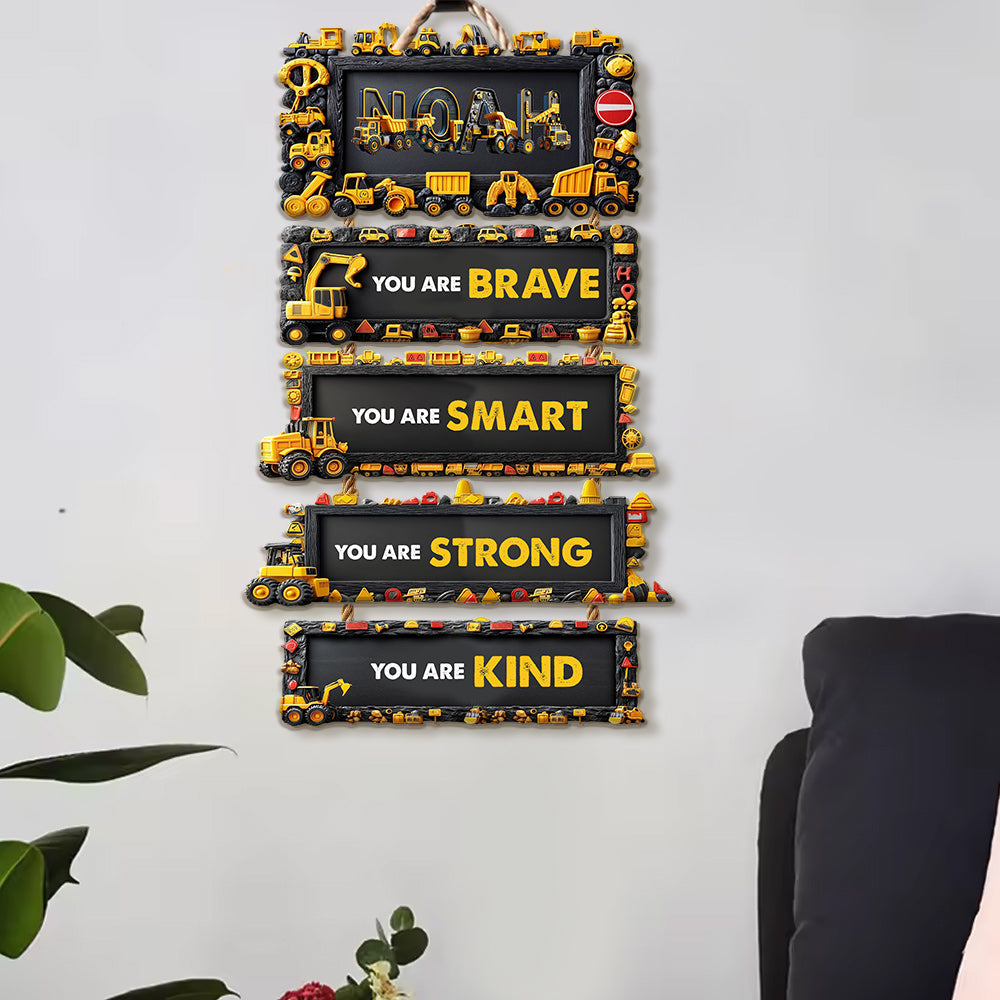 You Are Brave, You Are Smart - Personalized Kid Pallet Wood Sign