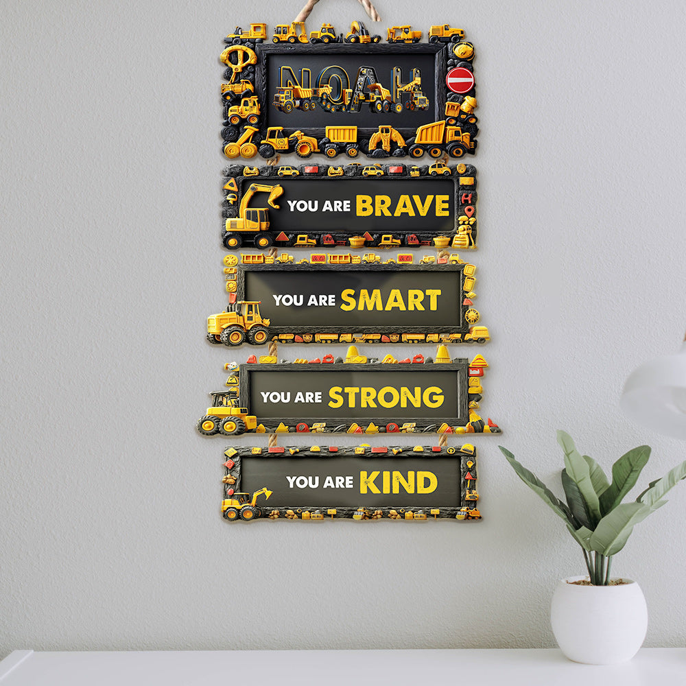You Are Brave, You Are Smart - Personalized Kid Pallet Wood Sign