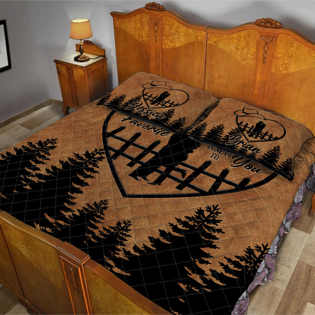 À tes côtés - Ensemble de courtepointe personnalisé pour fille de campagne