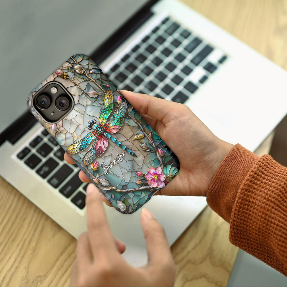 Love Dragonflies - Personalized Dragonfly Full Print Phone Case