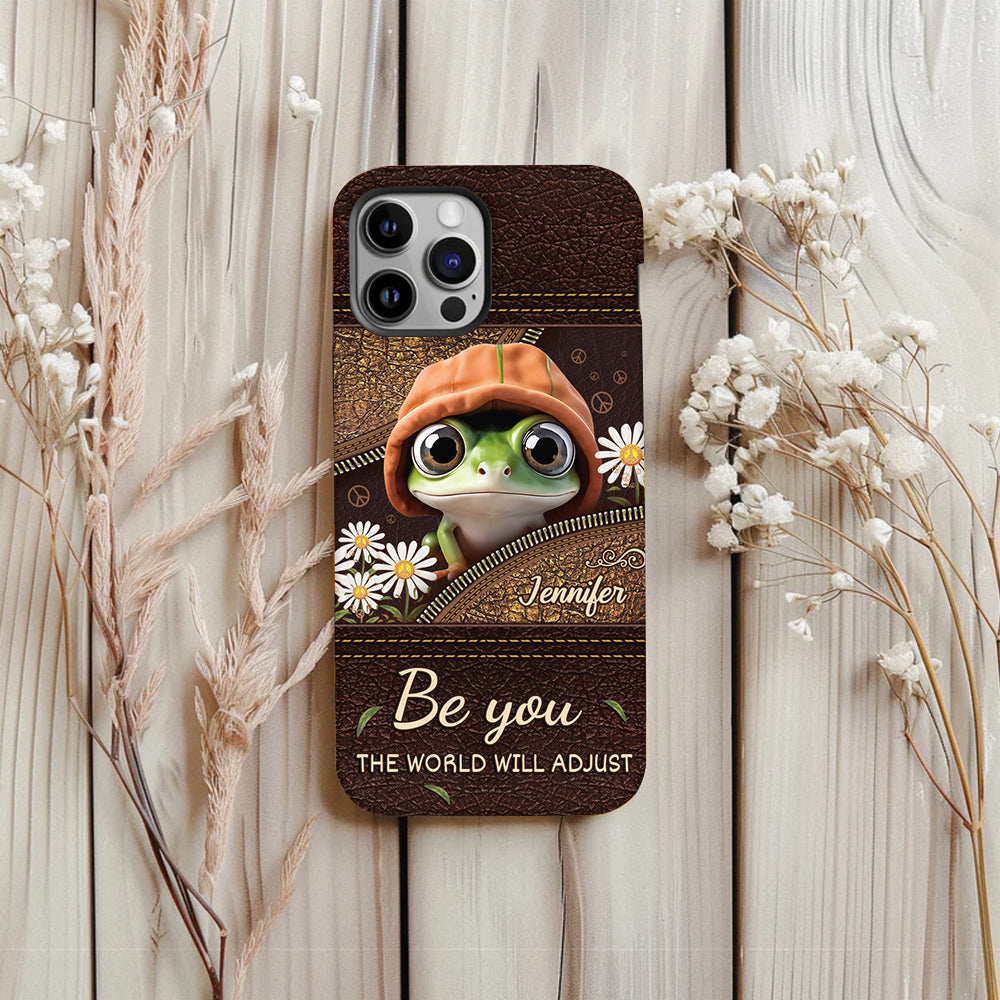 Be You The World Will Adjust - Personalized Hippie Full Print Phone Case