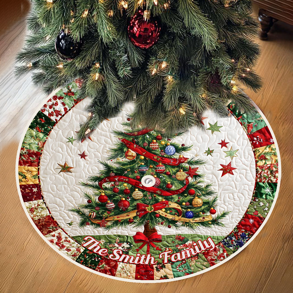 Joyeux Noël - Jupe de sapin de Noël personnalisée