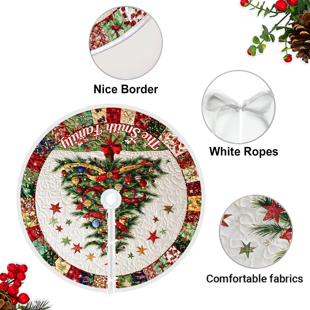 Joyeux Noël - Jupe de sapin de Noël personnalisée