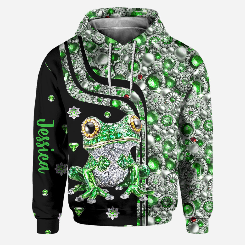Just A Girl Who Loves Frogs - Personalized Frog Hoodie and Leggings