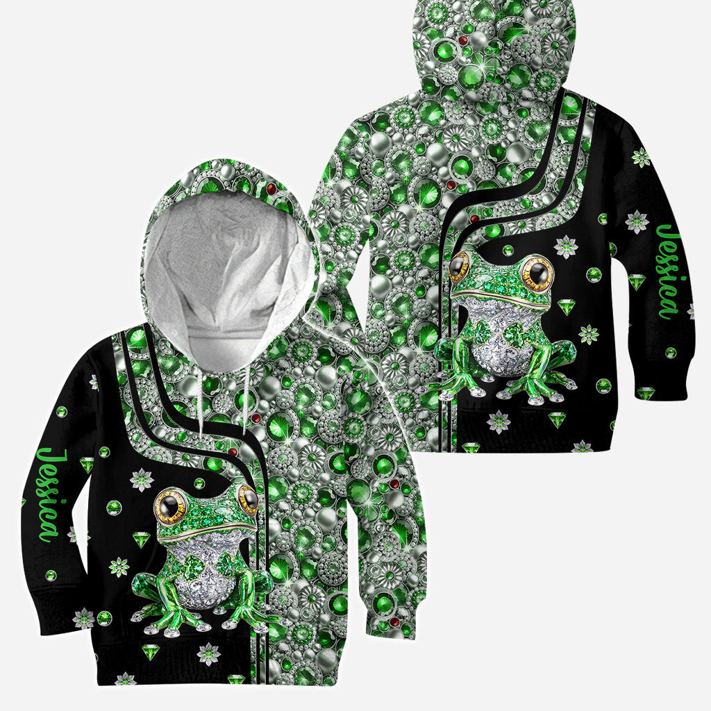 Just A Girl Who Loves Frogs - Personalized Frog Hoodie and Leggings