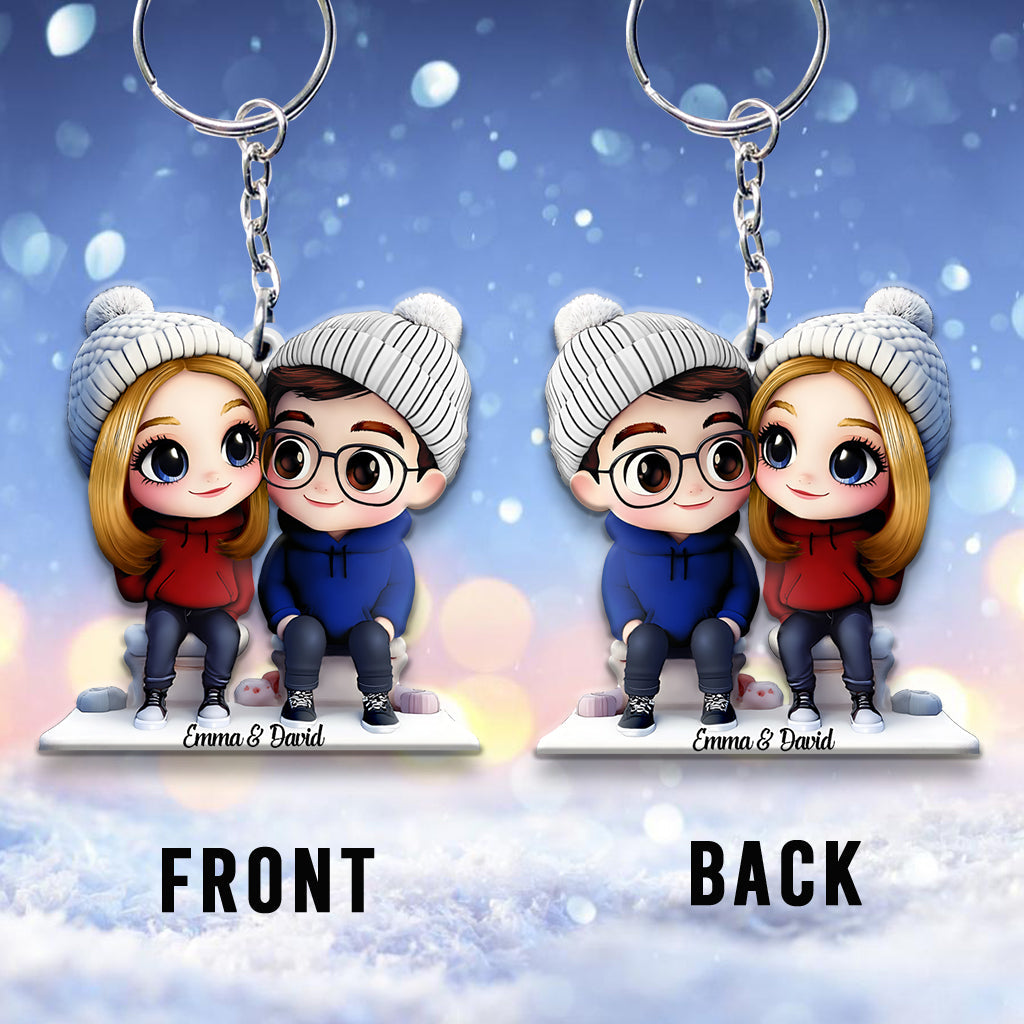 It's You & Me - Personalized Couple Keychain