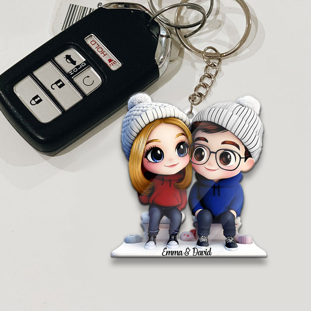It's You & Me - Personalized Couple Keychain