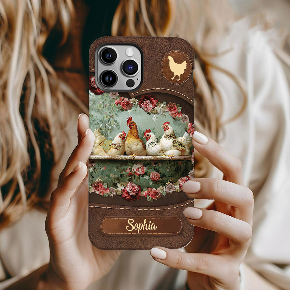 Chicken Lady - Personalized Chicken Full Print Phone Case