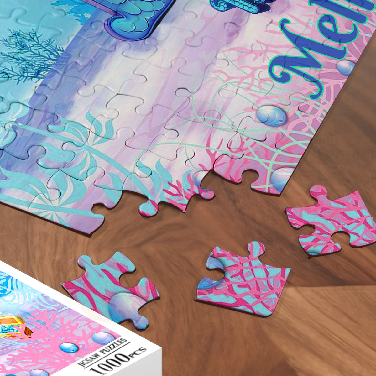 Beautiful Mermaid Letter - Personalized Kid Jigsaw Puzzle