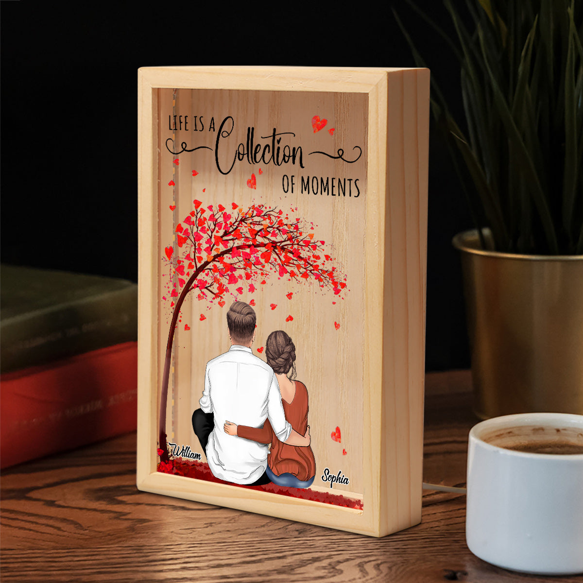 Making Memories Together - Personalized Couple Picture Frame Light Box