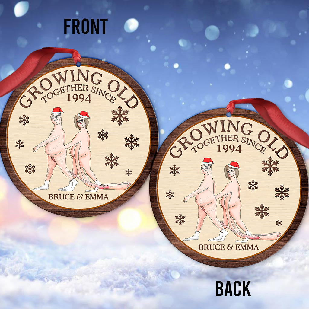 Growing Old Together - Personalized Couple Ornament