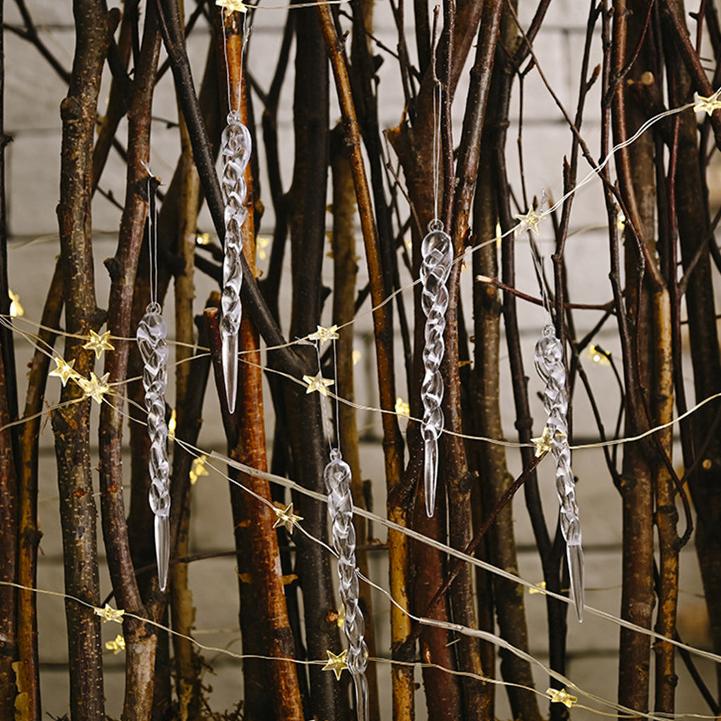 Eiszapfenornament aus Glas