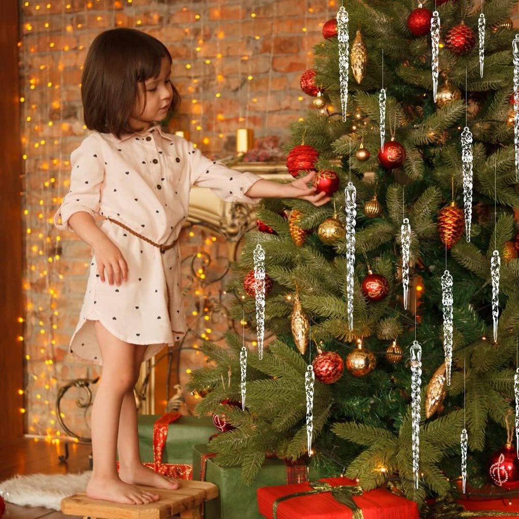 Eiszapfenornament aus Glas