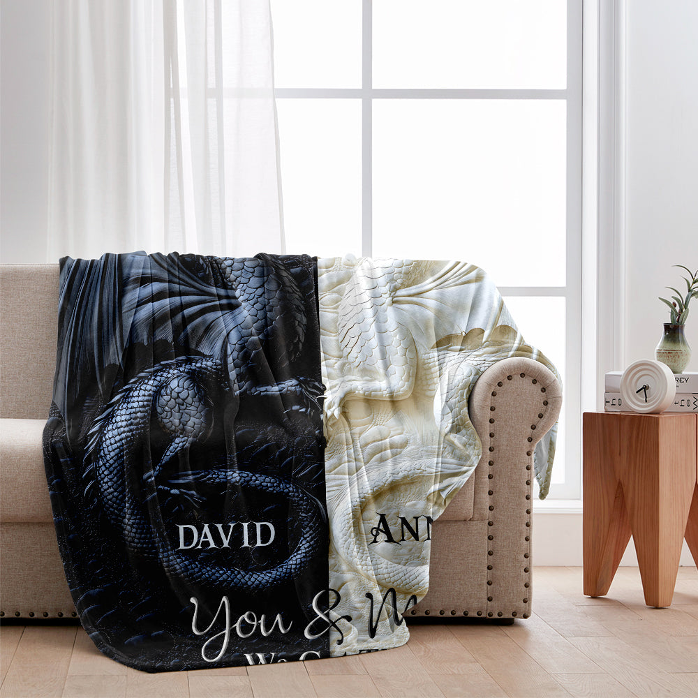 You & Me We Got This - Personalized Dragon Blanket