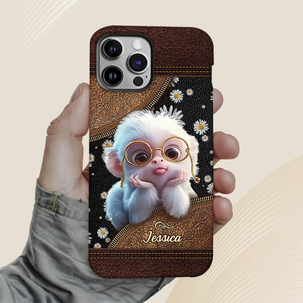Cute Monkey - Personalized Full Print Phone Case
