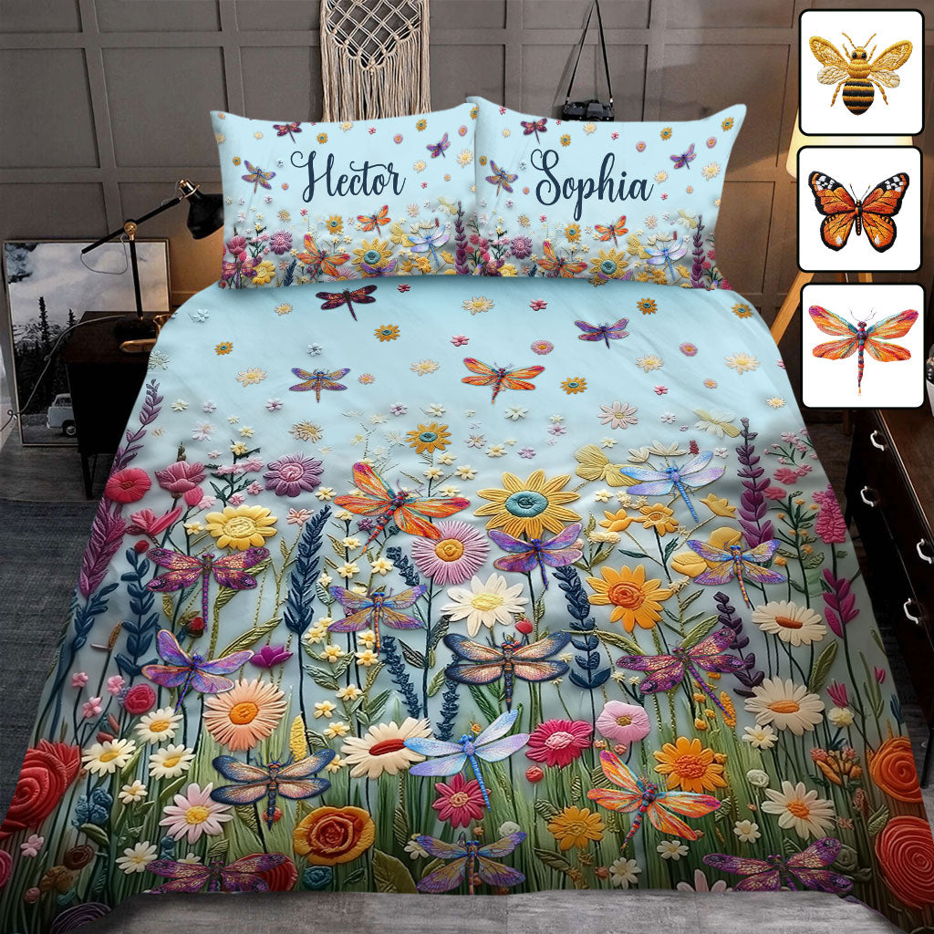 Pollinator Floral Garden - Personalized Gardening Bedding Set