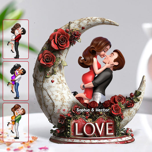 You & Me - Personalized Couple Custom Shaped Acrylic Plaque