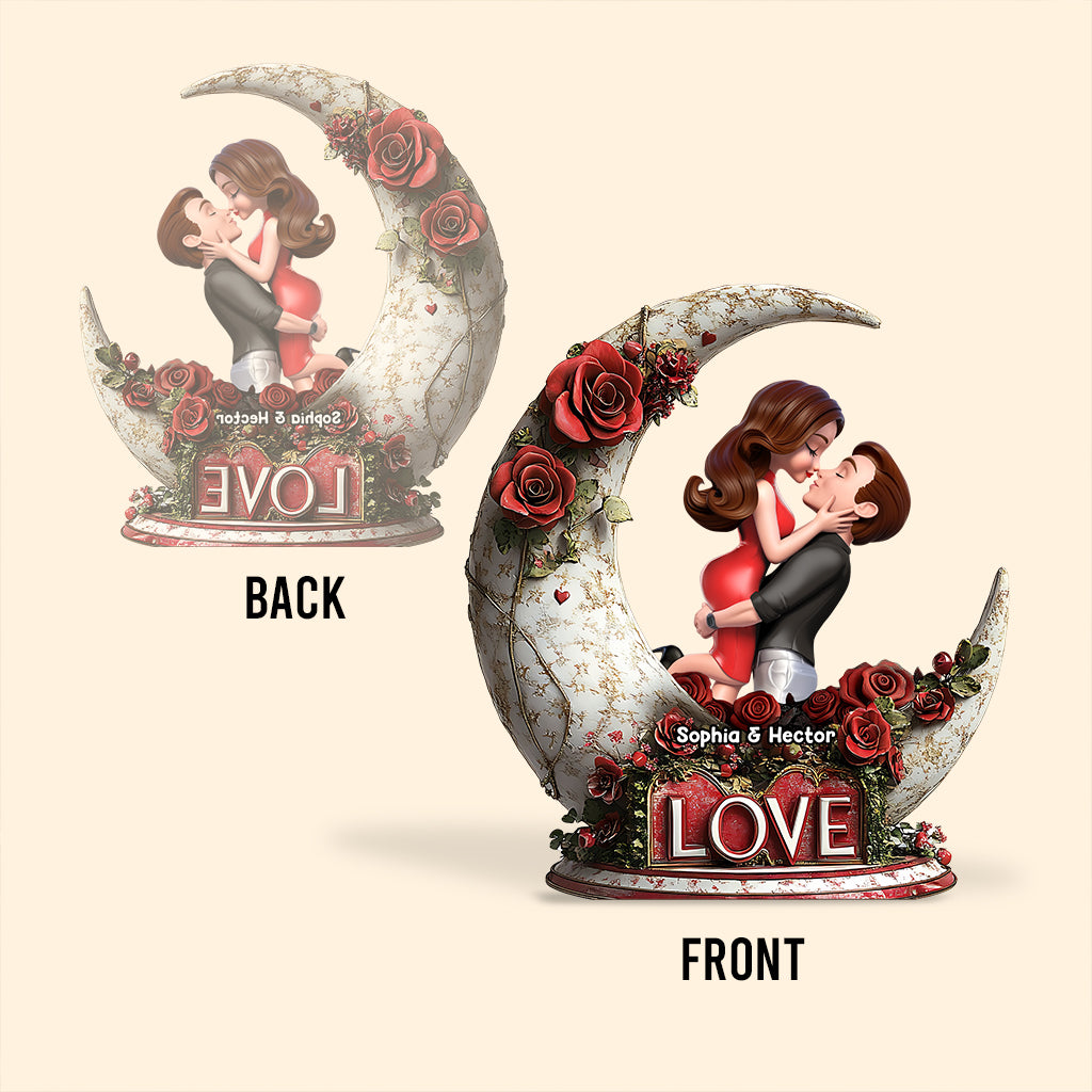 You & Me - Personalized Couple Custom Shaped Acrylic Plaque