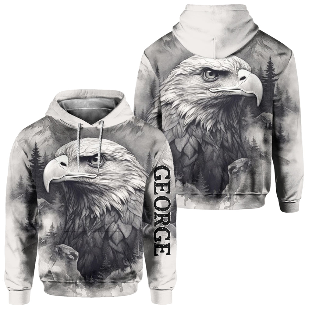 Starker Adler – Personalisierter Weißkopfseeadler-Hoodie und Jogginghose