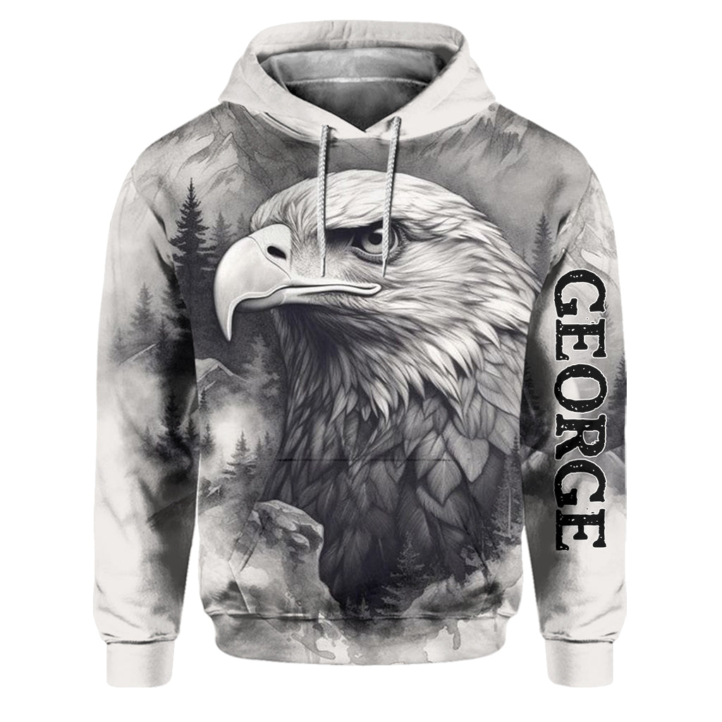 Starker Adler – Personalisierter Weißkopfseeadler-Hoodie und Jogginghose