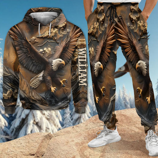 Adler-Majestät – Personalisierter Weißkopfseeadler-Hoodie und Jogginghose