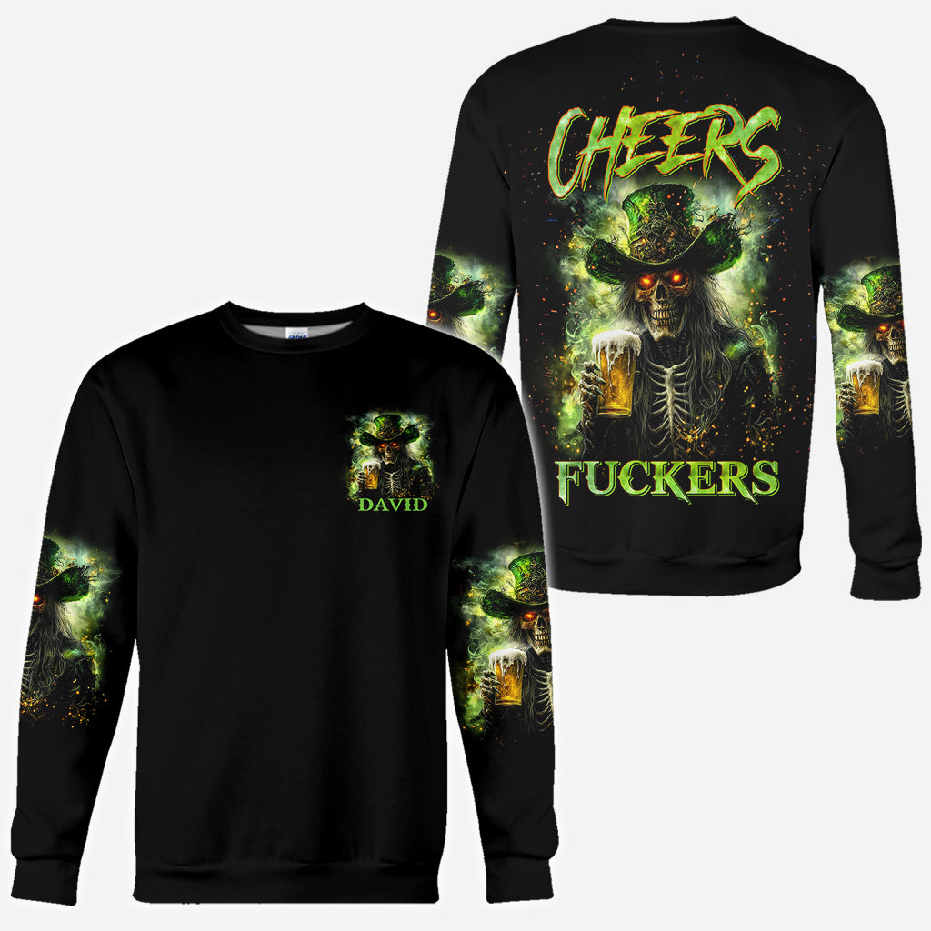 Cheer Fckers - T-shirt personnalisé intégral pour la Saint-Patrick