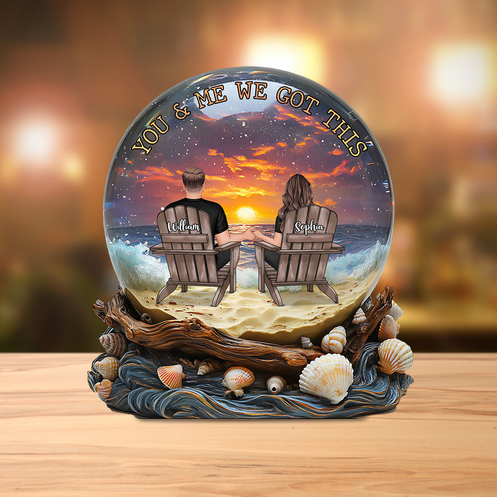 You & Me We Got This - Personalized Couple Custom Shaped Acrylic Plaque