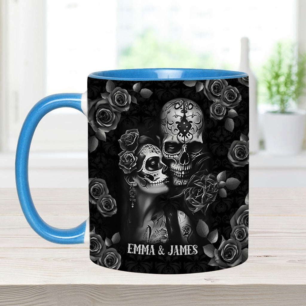 It's You & Me - Personalized Skull Accent Mug
