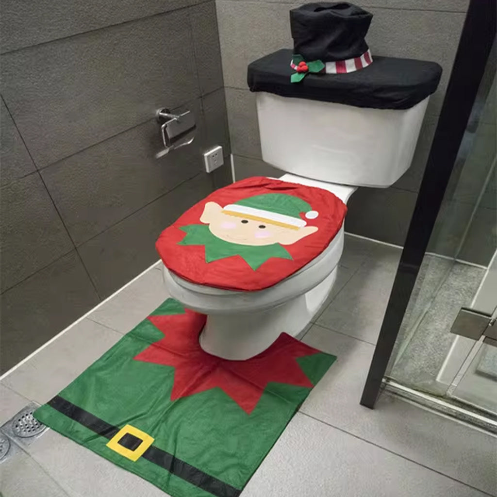 Housses de siège de toilette de Noël