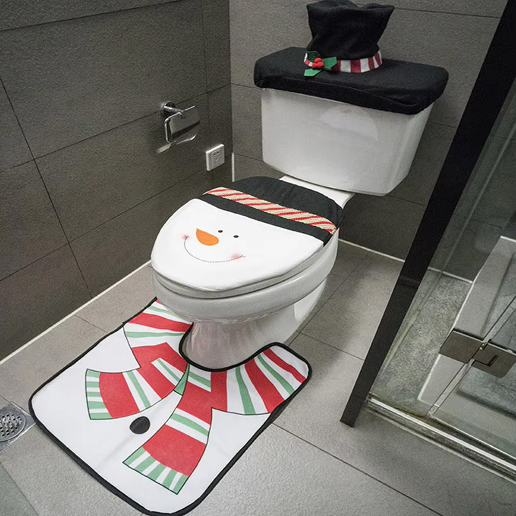 Housses de siège de toilette de Noël