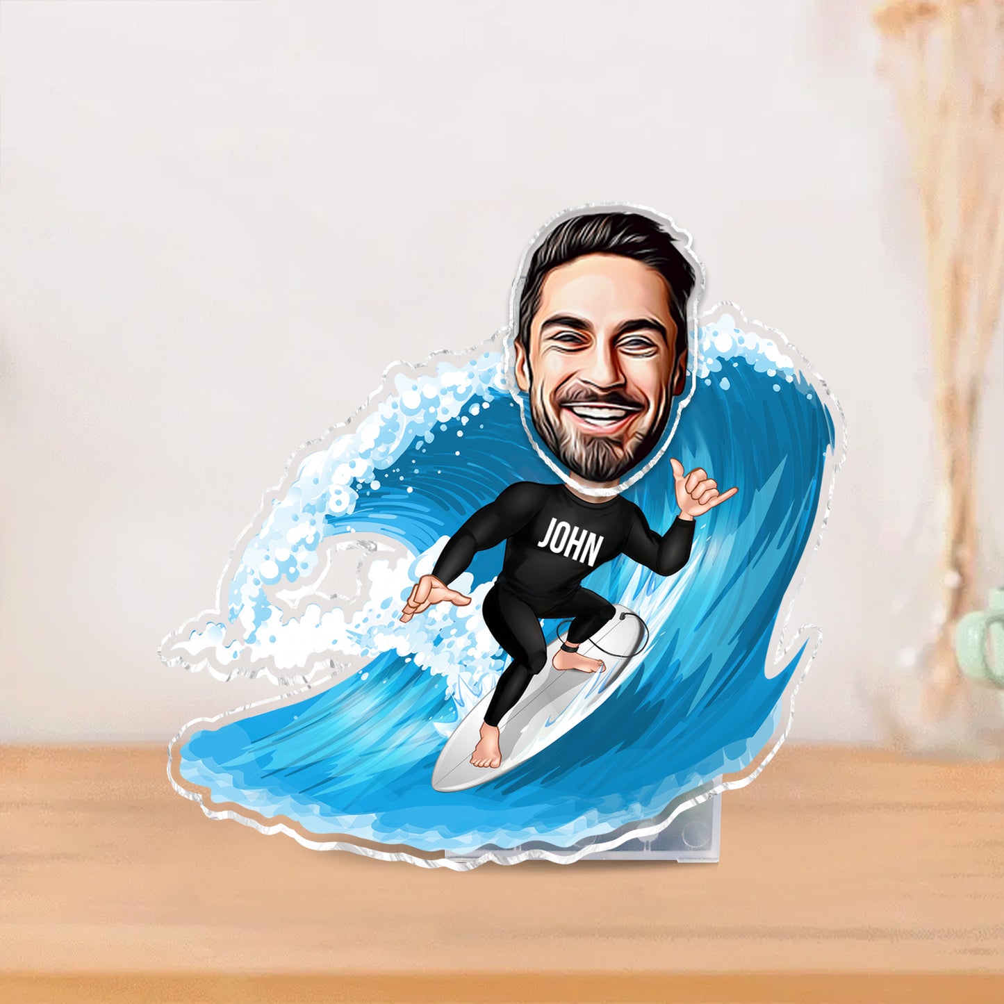 Tout peut te tuer, alors choisis quelque chose d'amusant - Tête à secouer personnalisée sur le thème du surf