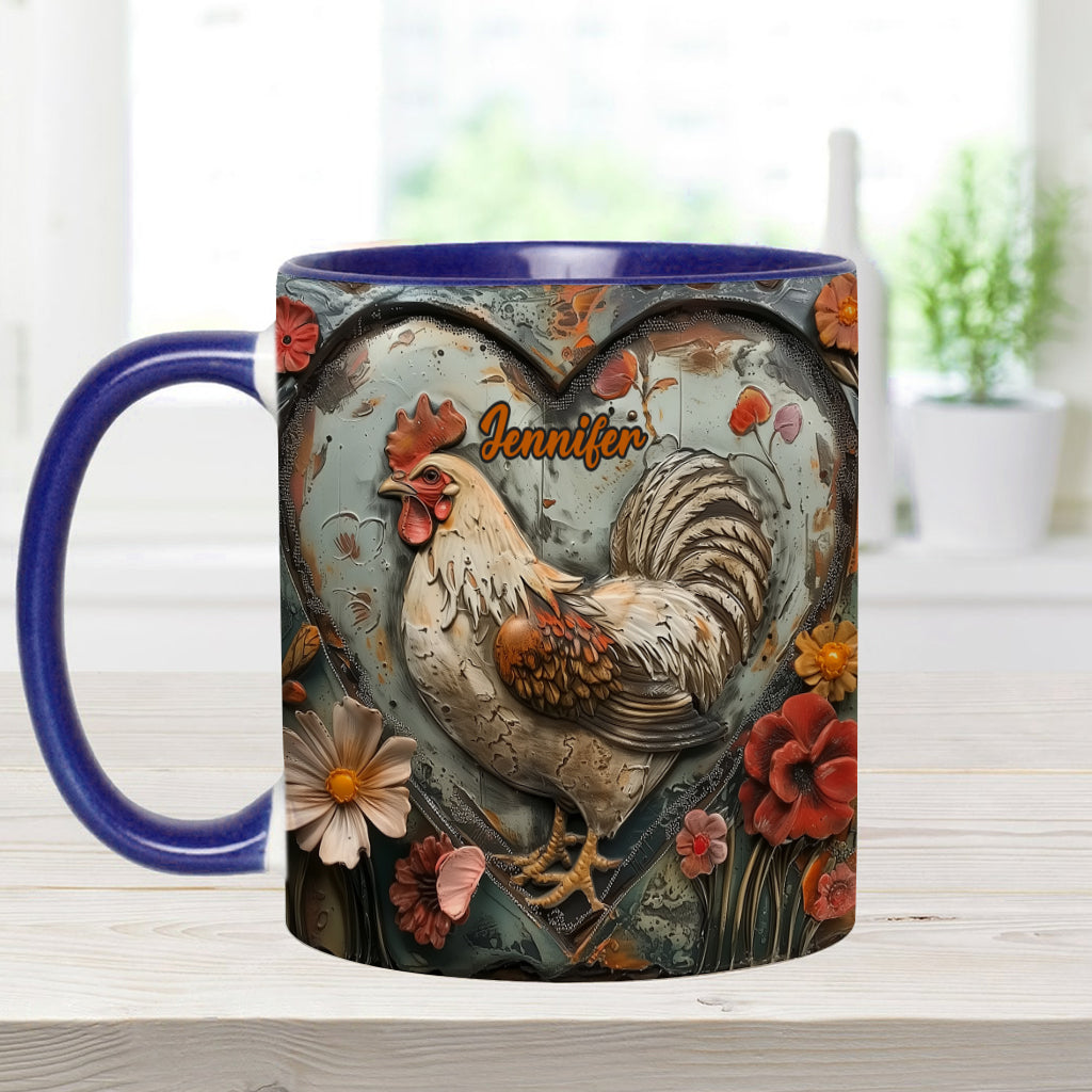 Atemberaubendes Huhn – personalisierte Tasse mit Hühnermotiv
