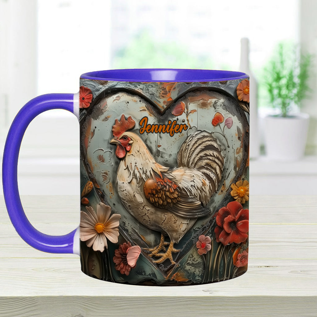 Atemberaubendes Huhn – personalisierte Tasse mit Hühnermotiv