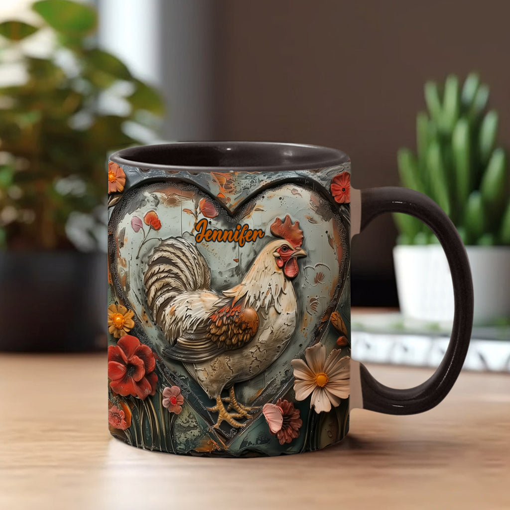 Atemberaubendes Huhn – personalisierte Tasse mit Hühnermotiv