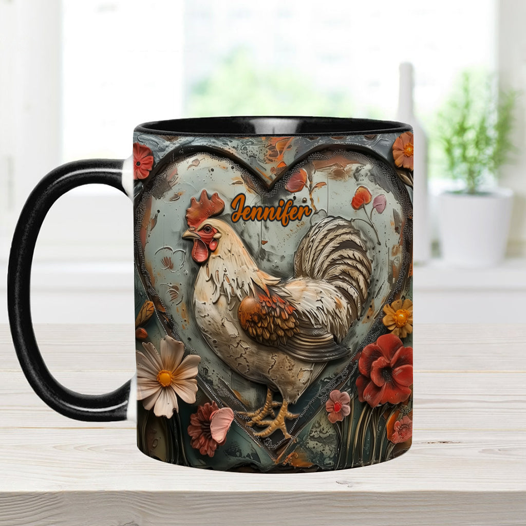 Atemberaubendes Huhn – personalisierte Tasse mit Hühnermotiv