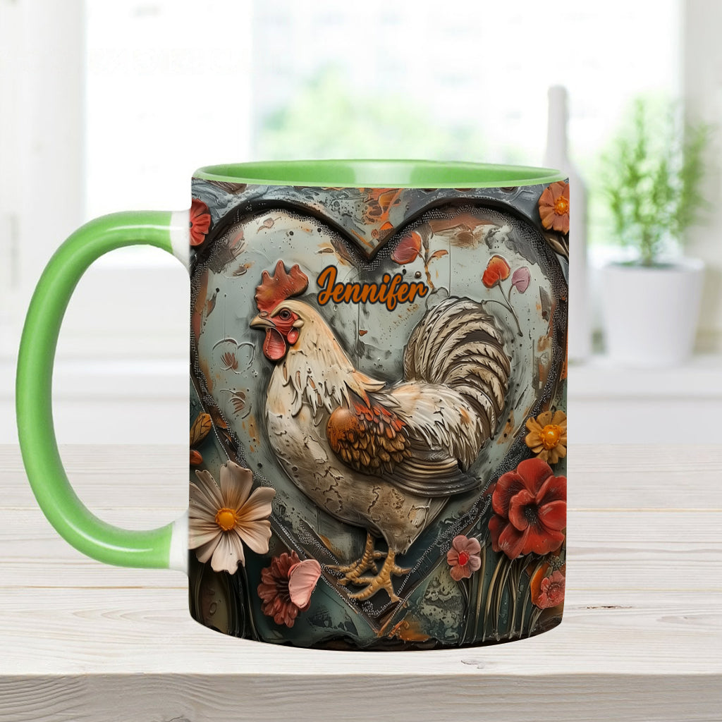 Atemberaubendes Huhn – personalisierte Tasse mit Hühnermotiv