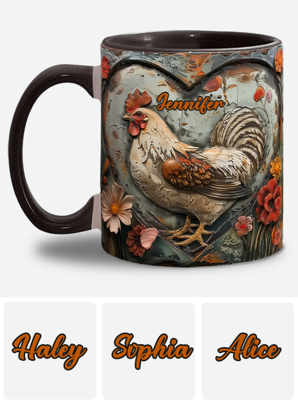 Atemberaubendes Huhn – personalisierte Tasse mit Hühnermotiv