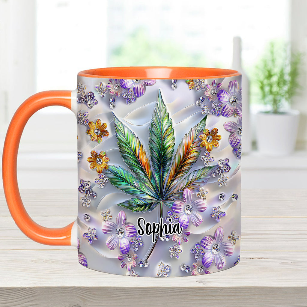 Beautiful Leaf - Personalized Weed Accent Mug