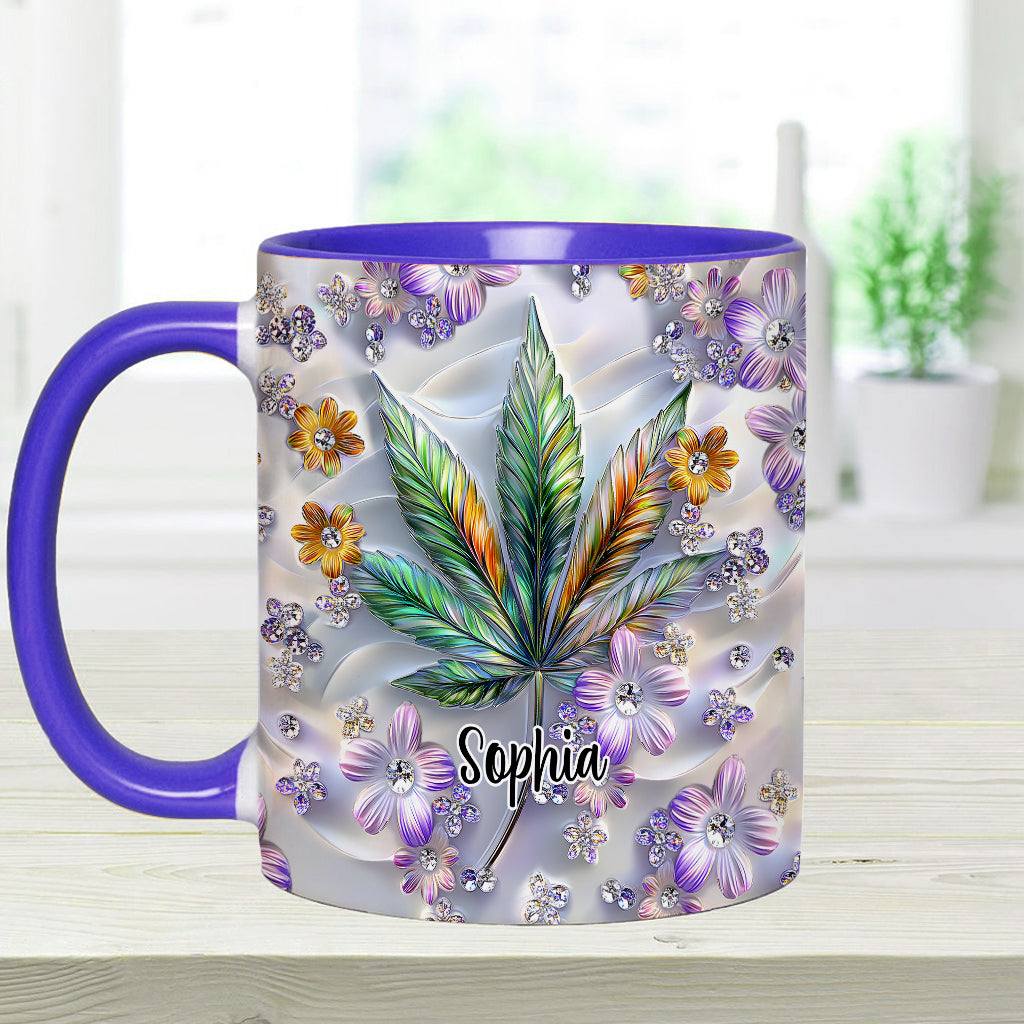 Beautiful Leaf - Personalized Weed Accent Mug