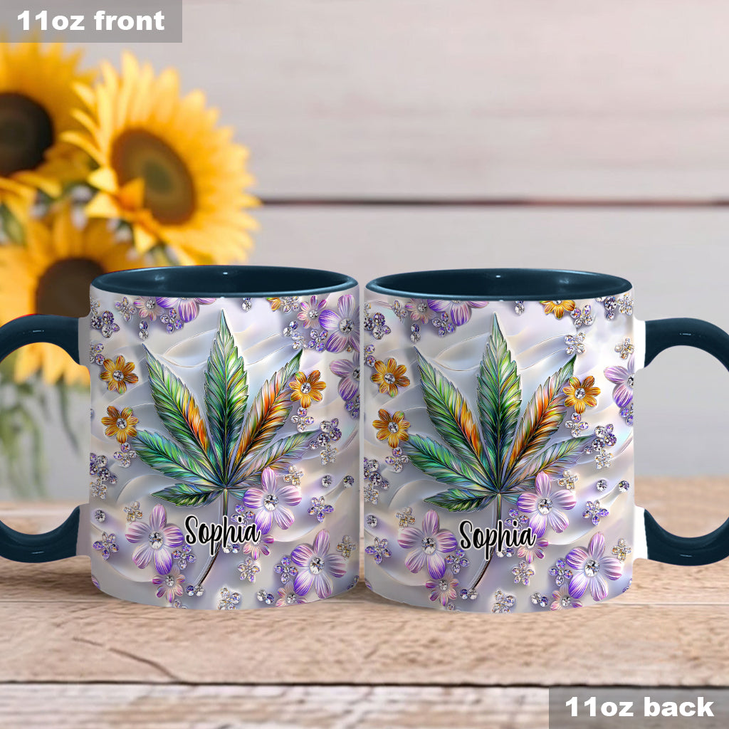 Beautiful Leaf - Personalized Weed Accent Mug