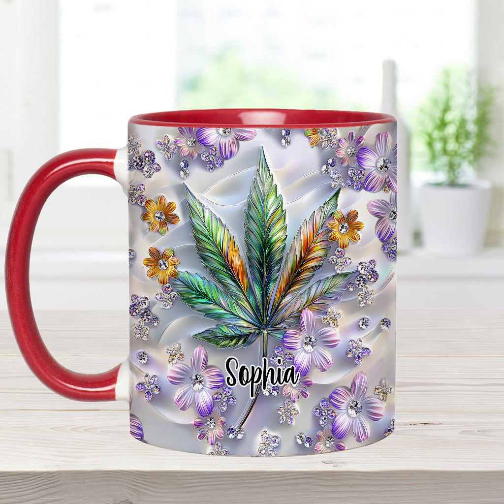 Beautiful Leaf - Personalized Weed Accent Mug