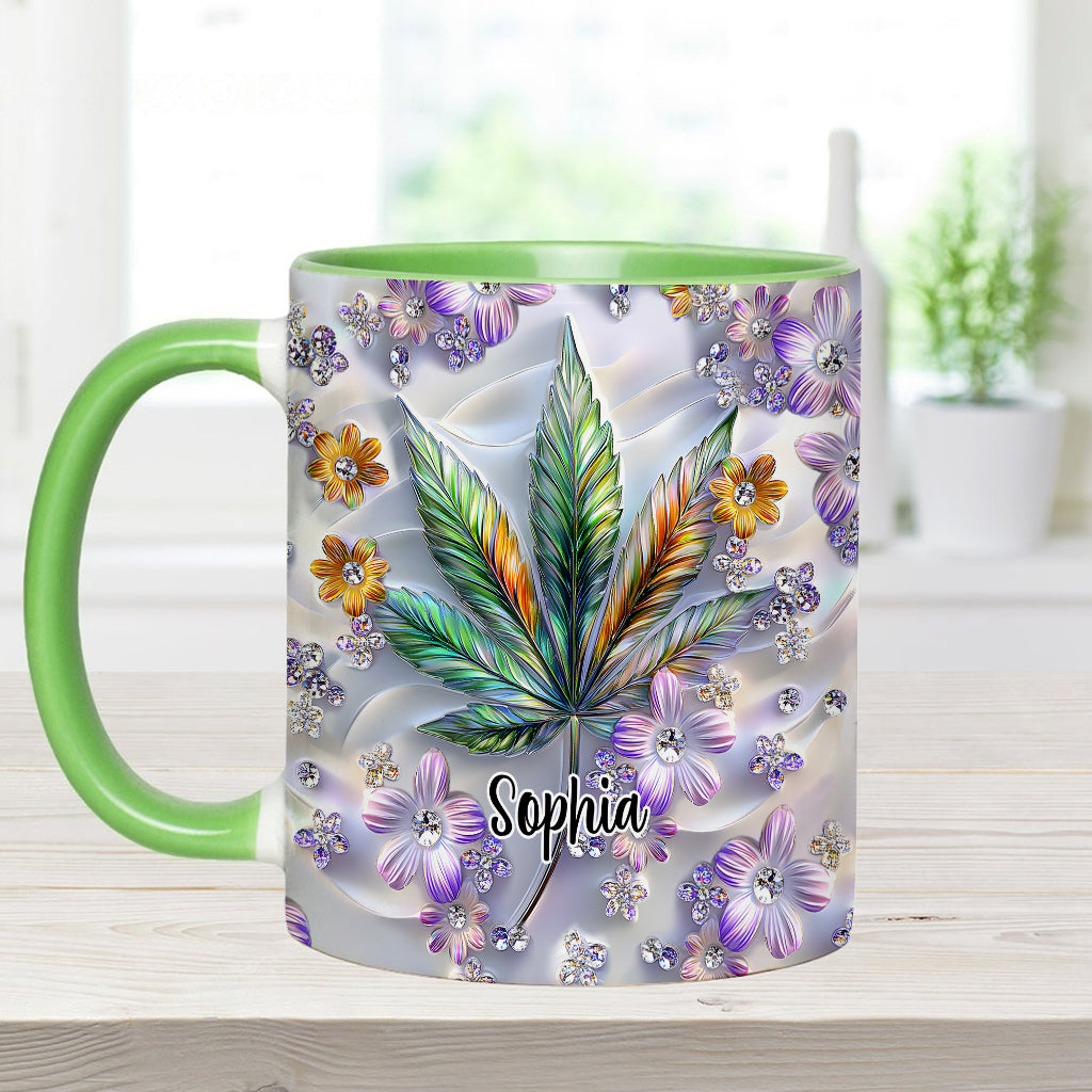 Beautiful Leaf - Personalized Weed Accent Mug