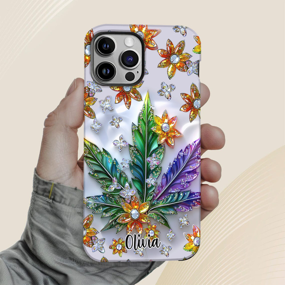 Beautiful Leaf - Personalized Weed Full Print Phone Case