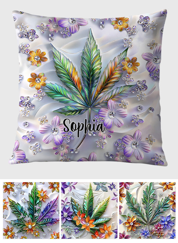Beautiful Leaf - Personalized Weed Throw Pillow
