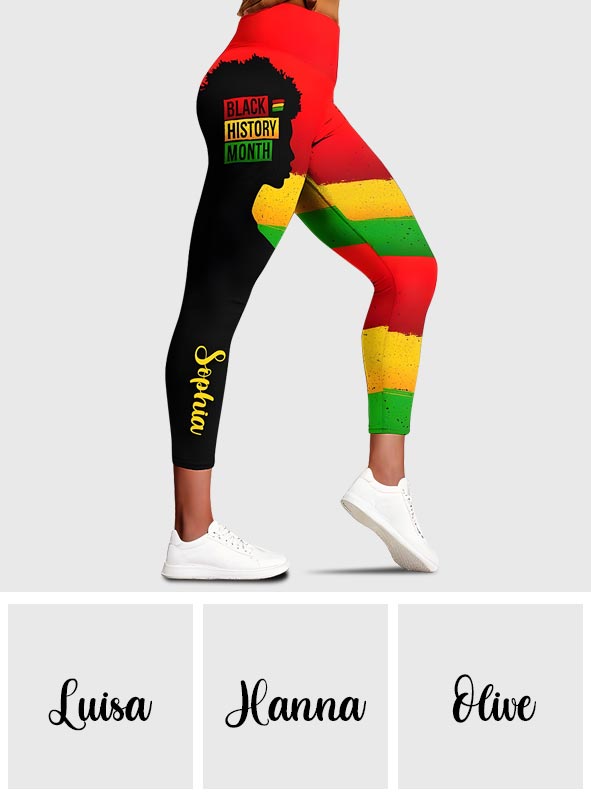Black History Month - Personalized African American Leggings