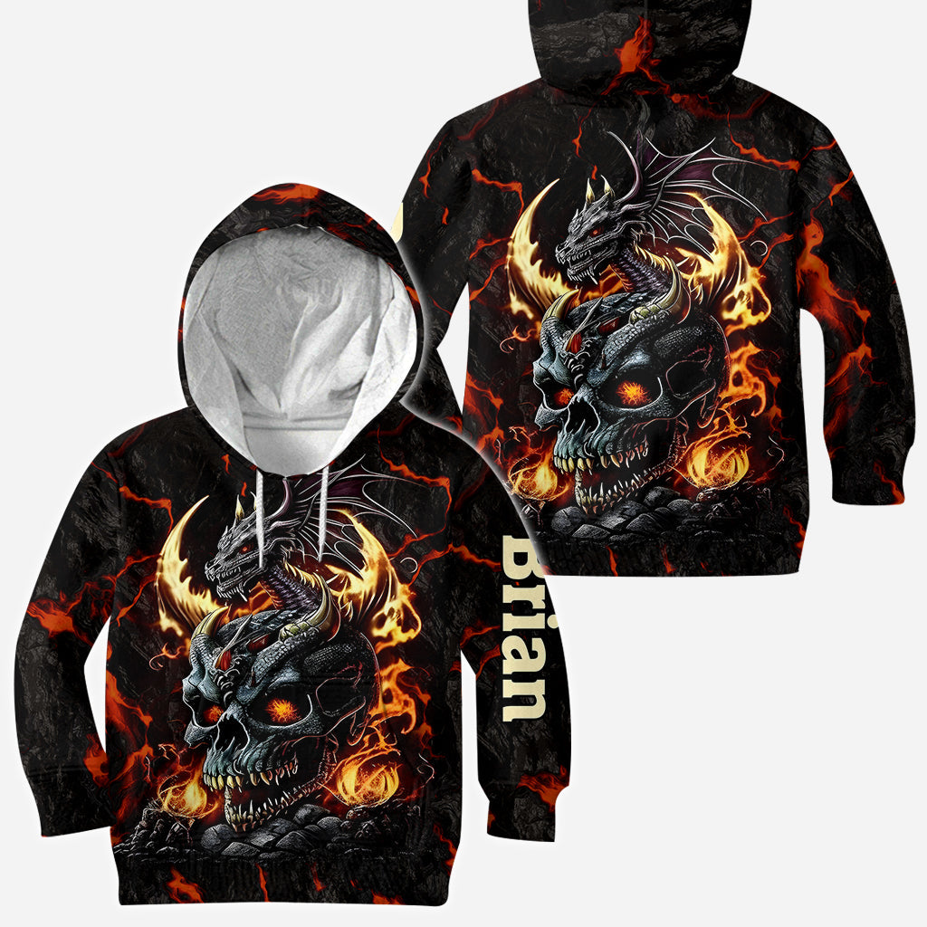 Skul and Dragon - Personalized Dragon All Over Shirt