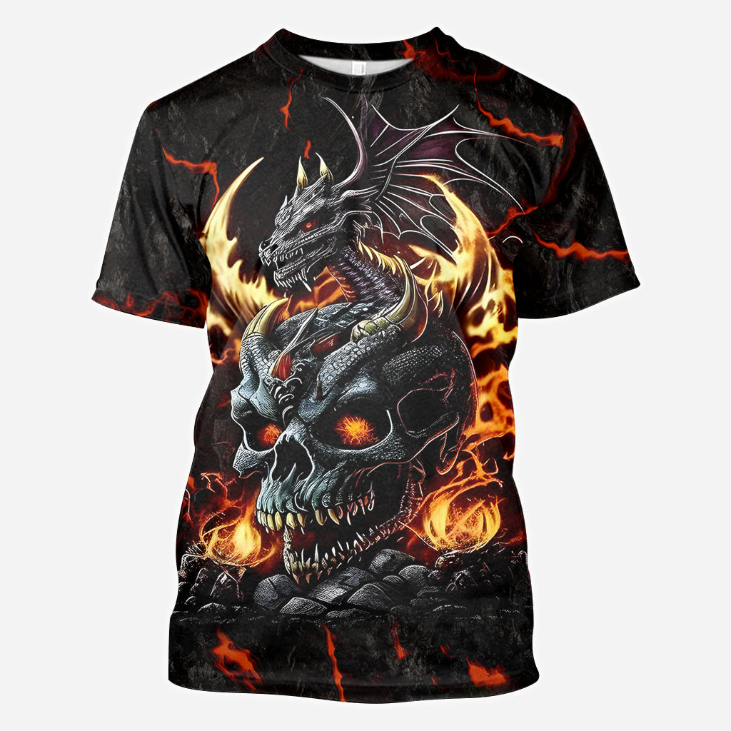 Skul and Dragon - Personalized Dragon All Over Shirt