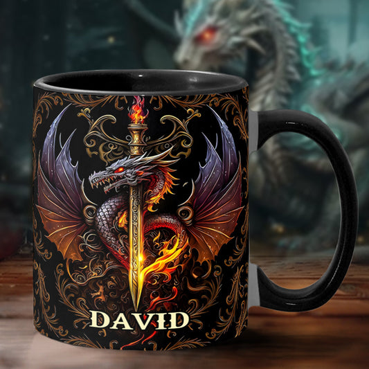 Cœur de Dragon - Mug personnalisé à motif dragon